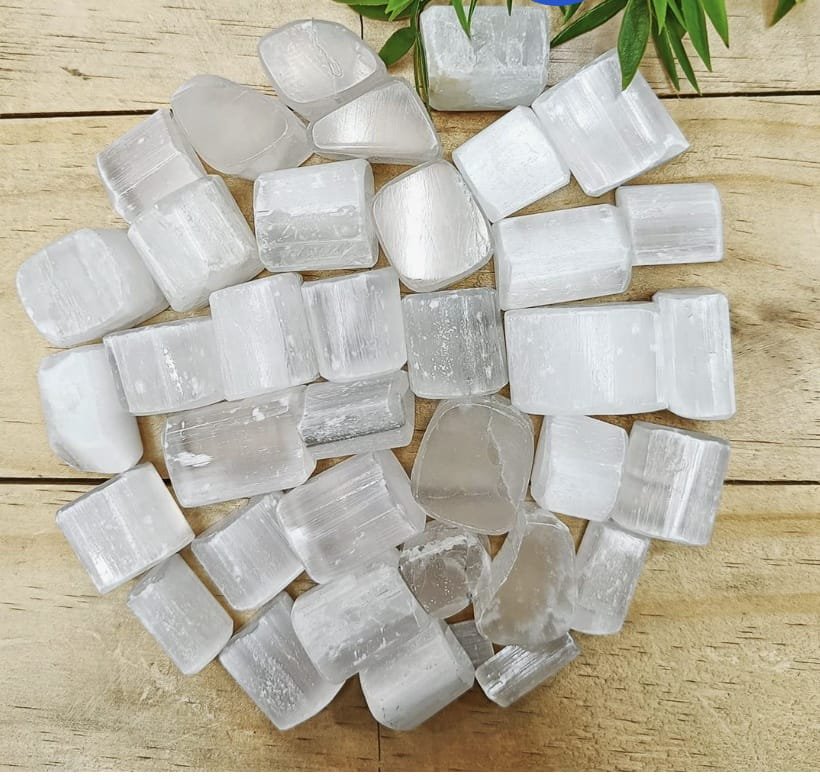 Selenite Raw Tumble